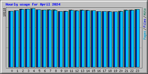 Hourly usage for April 2024